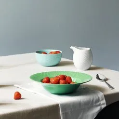 Lyngby Porcelæn Rhombe Syvä Lautanen Vihreä -Umage Kauppa 42959 01 03 1507207efe