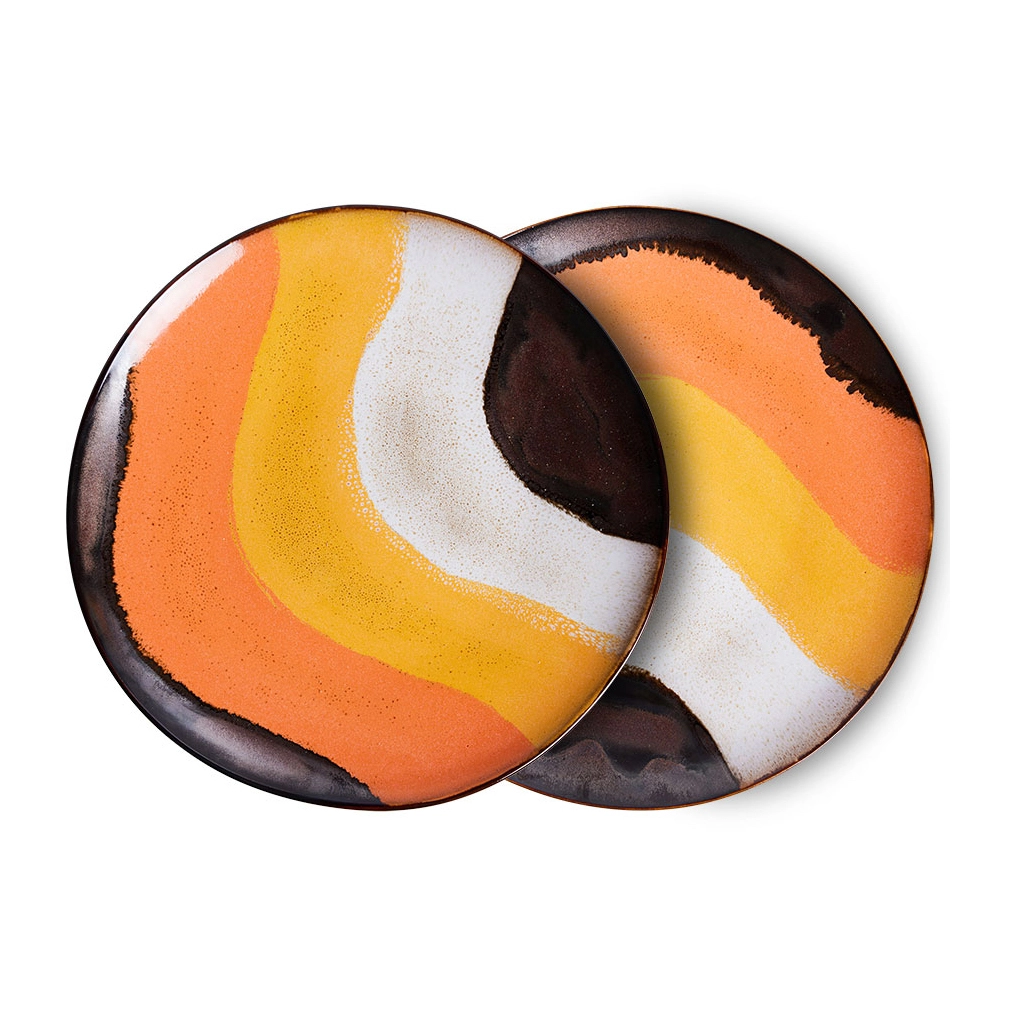 HKliving 70's Lautanen 29 Cm 2-pakkaus 1 HKliving 70's Lautanen 29 Cm 2-pakkaus