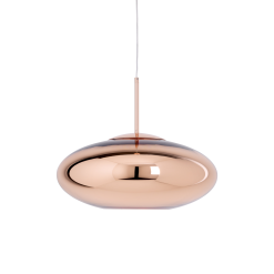 Tom Dixon Copper Wide -riippuvalaisin LED 50 Cm