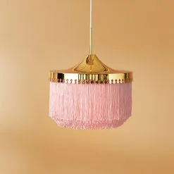 Warm Nordic Fringe Riippuvalaisin -Umage Kauppa Fringe pendel pale rose stor miljo 525260a729